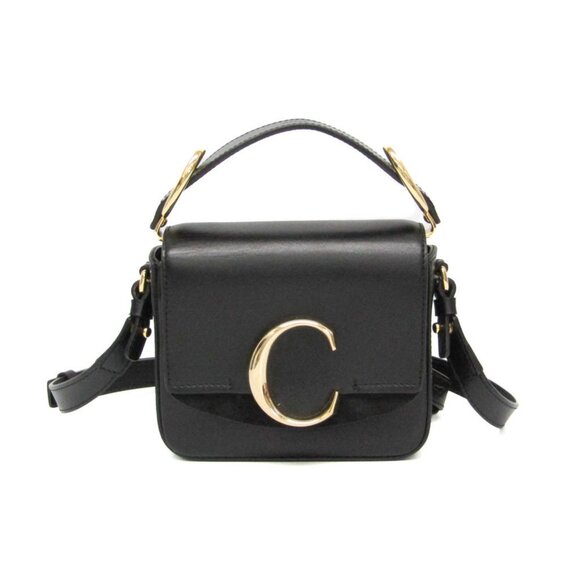 CHLOE Black Leather Shoulder Bag - Picture 1 of 10